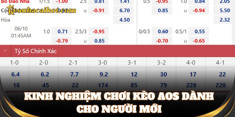 Mẹo bắt Kèo Aos chuẩn không cần chỉnh