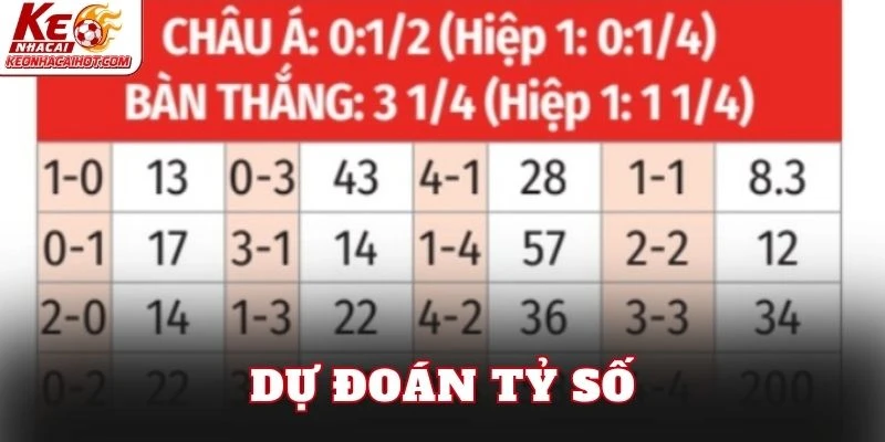 Dự đoán tỷ số
