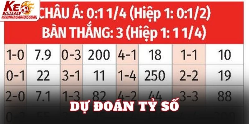 Dự đoán tỷ số
