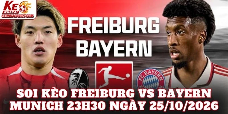 Soi Kèo Freiburg Vs Bayern Munich 23h30 Ngày 25/10/2026